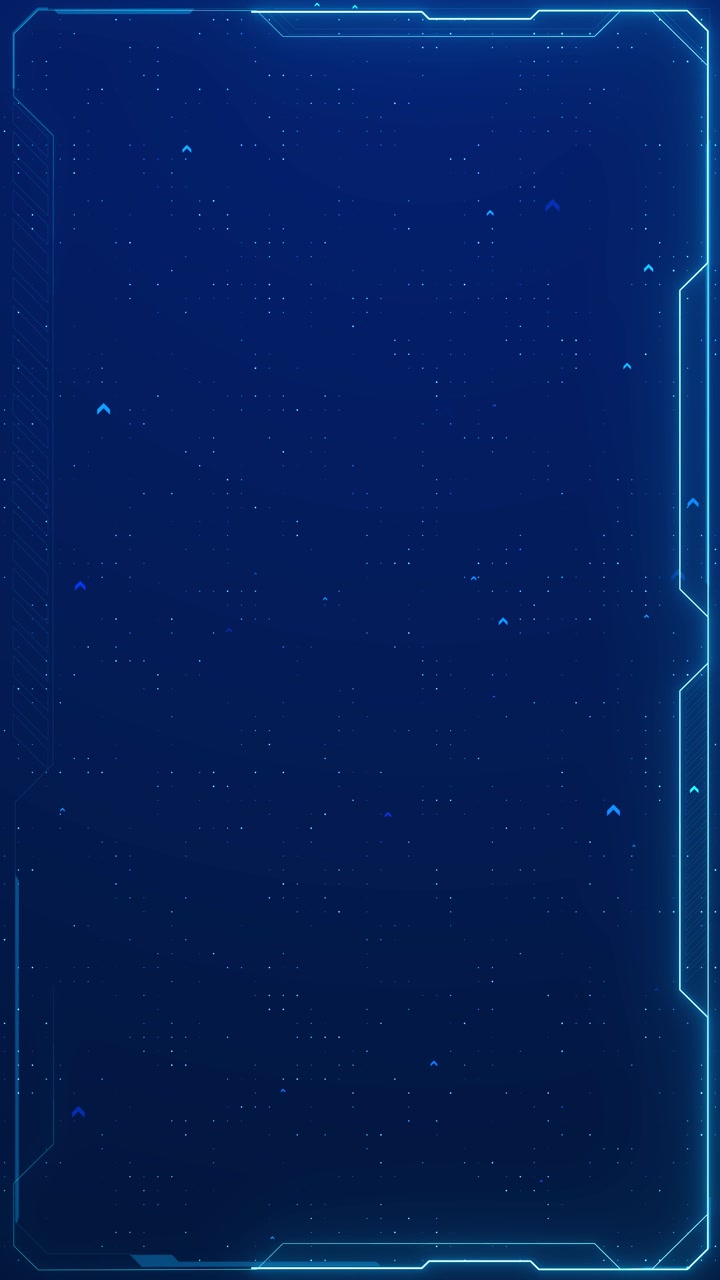 Blue futuristic hud frame background with glowing borders dotted data field arrow markers and clean