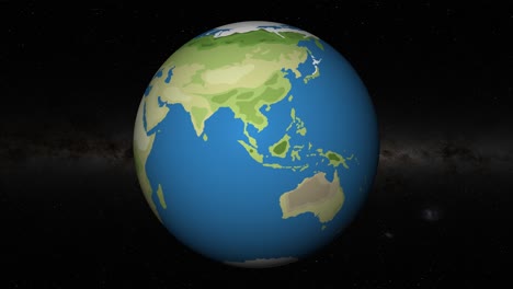 animation of earth zooming into singapore