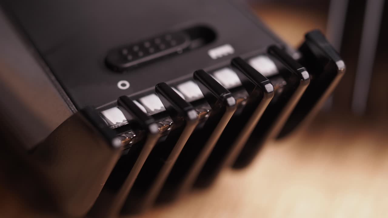 전기 면도기의 클로즈업