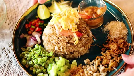 delicious thai dish with vibrant ingredients