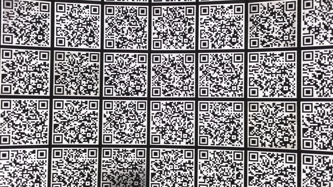 fondo de código qr abstracto (abreviado de código de respuesta rápida)