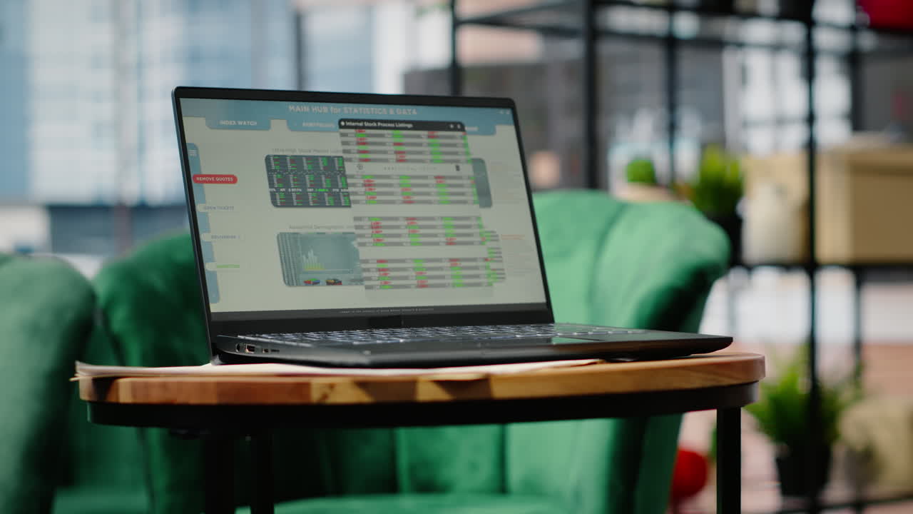 Vertical Video Modern work environment in a stylish skyscraper downtown building