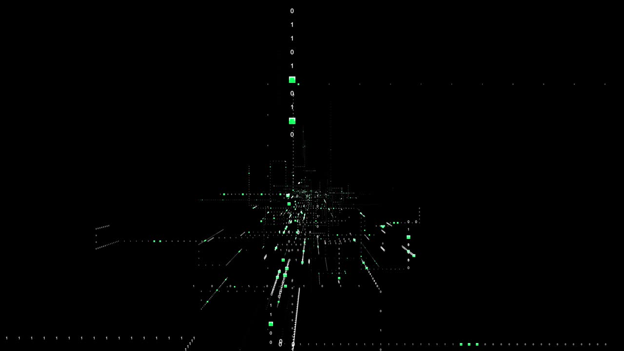 Flow of binary data, computer generated. 3d rendering of scientific technology. Modern digital background stock video
USA, Binary Code, Computer Language, 4K Resolution, Abstract