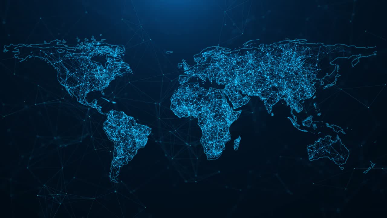 Digital hologram planet earth wireless intercontinental technology internet business planet earth