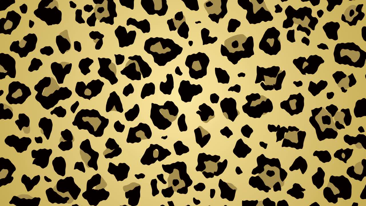 3d abstract leopard animated print.