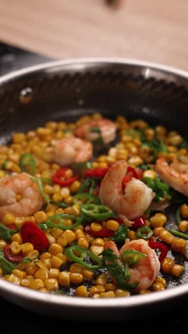 shrimp and corn stir-fry