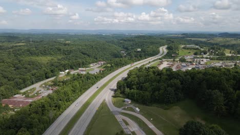 Interstate-79-in-West-Virginia-In-The-Appalachian-Mountain-Range-Facing-South