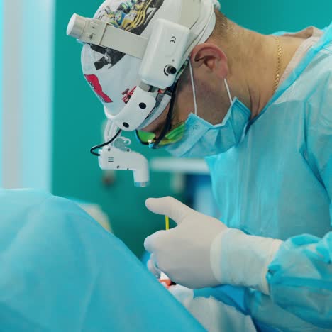 surgical doctor operating patient