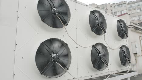 heating ventilating and air conditioning units on the roof