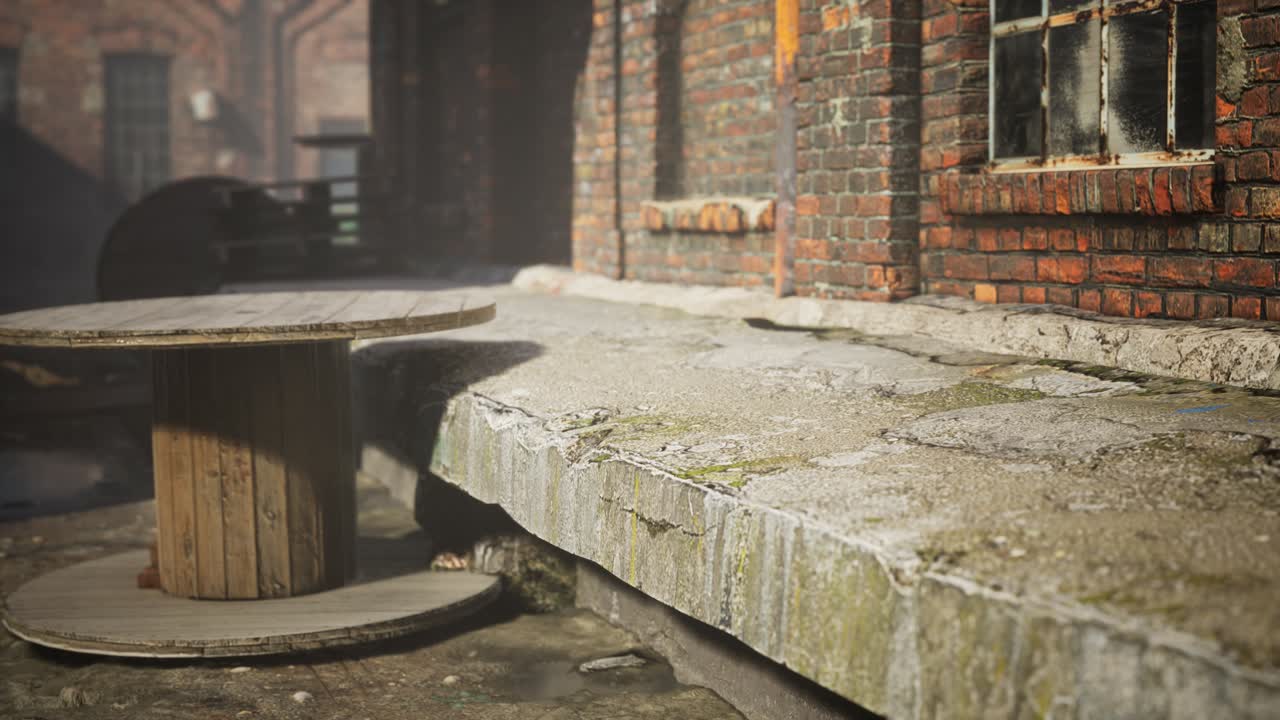 заброшенная фабрика пуста из-за эпидемии коронавируса ковид-19