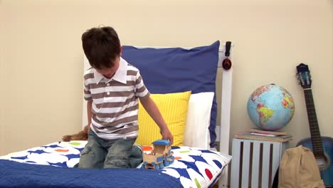 animación de un adorable niño jugando