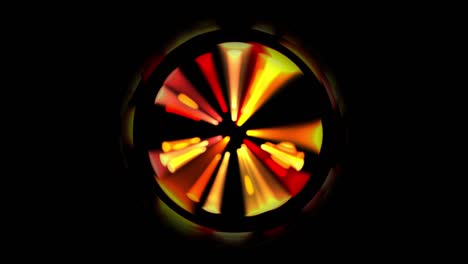 abstract fire wheel at full speed