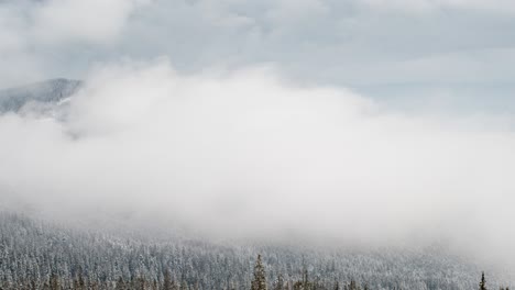 beautiful mountain day, cloudy winter landscape inspiration