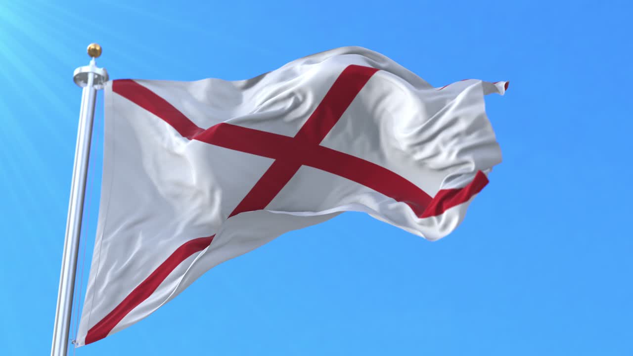 Valdivia flag, Los Rios, Valdivia, Chile. Loop