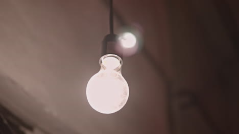 hanging light bulb