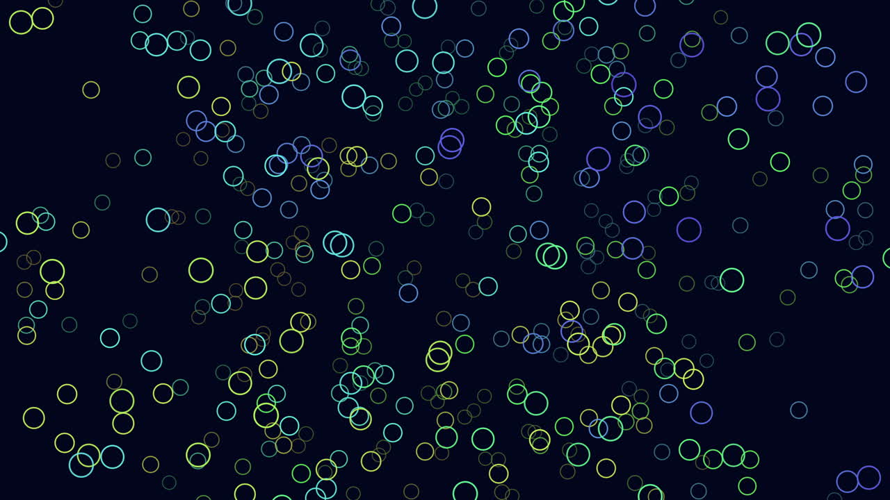 Vibrant spiral colored circles in purple, green, and blue