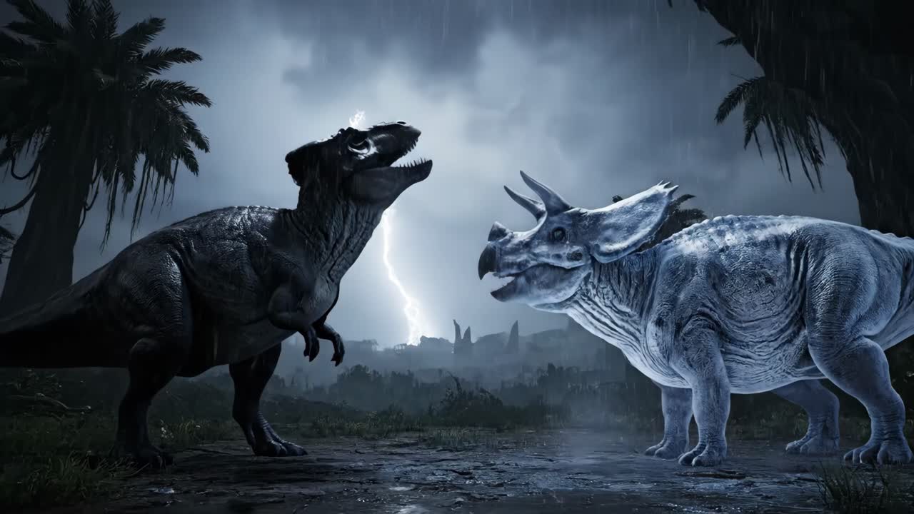Dinosaurs in a Thunderstorm