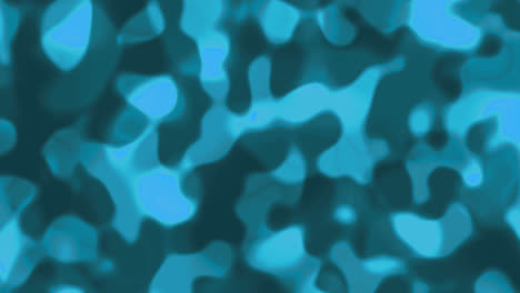 looping animations of a teal and black liquid camouflage like pattern