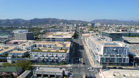 4k aerial footage of west hollywood and the hollywood hills, in los angeles, california, usa