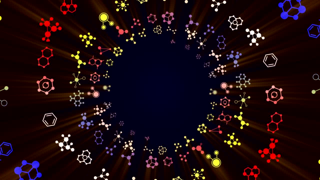 화학 애니메이션, 배경, 렌더링, 루프, 알파 채널