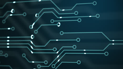 Lines-spreadling-from-the-center-are-led-by-bright-points.-They-create-a-concept-of-a-circuit-board-on-a-dark-background.-It-may-represent-electronic-connections,-communication,-futuristic-technology.