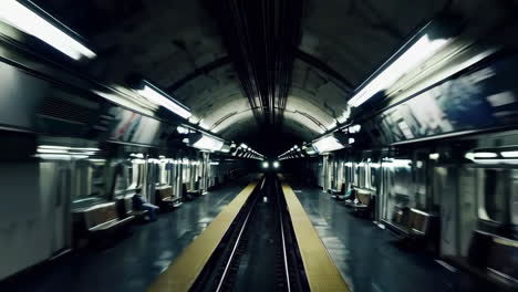 subway train ride