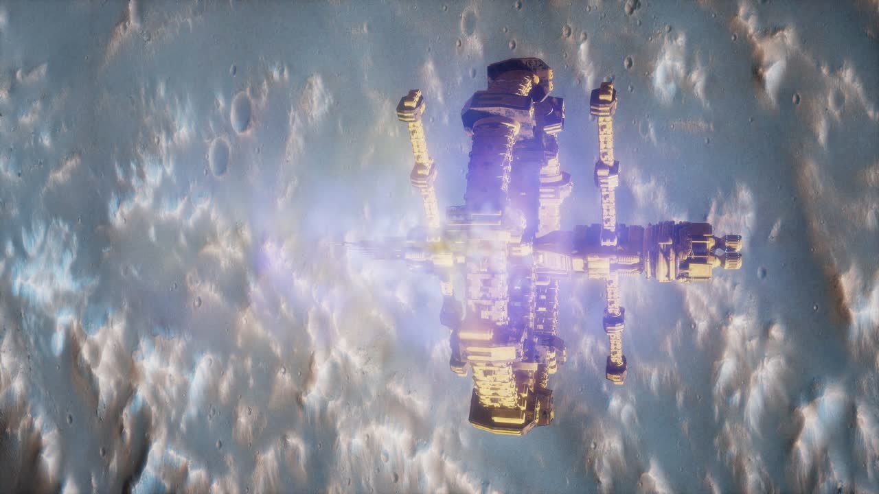 화성 근처의 우주선