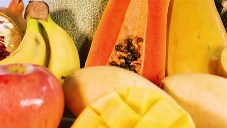 a vibrant display of various fresh fruits