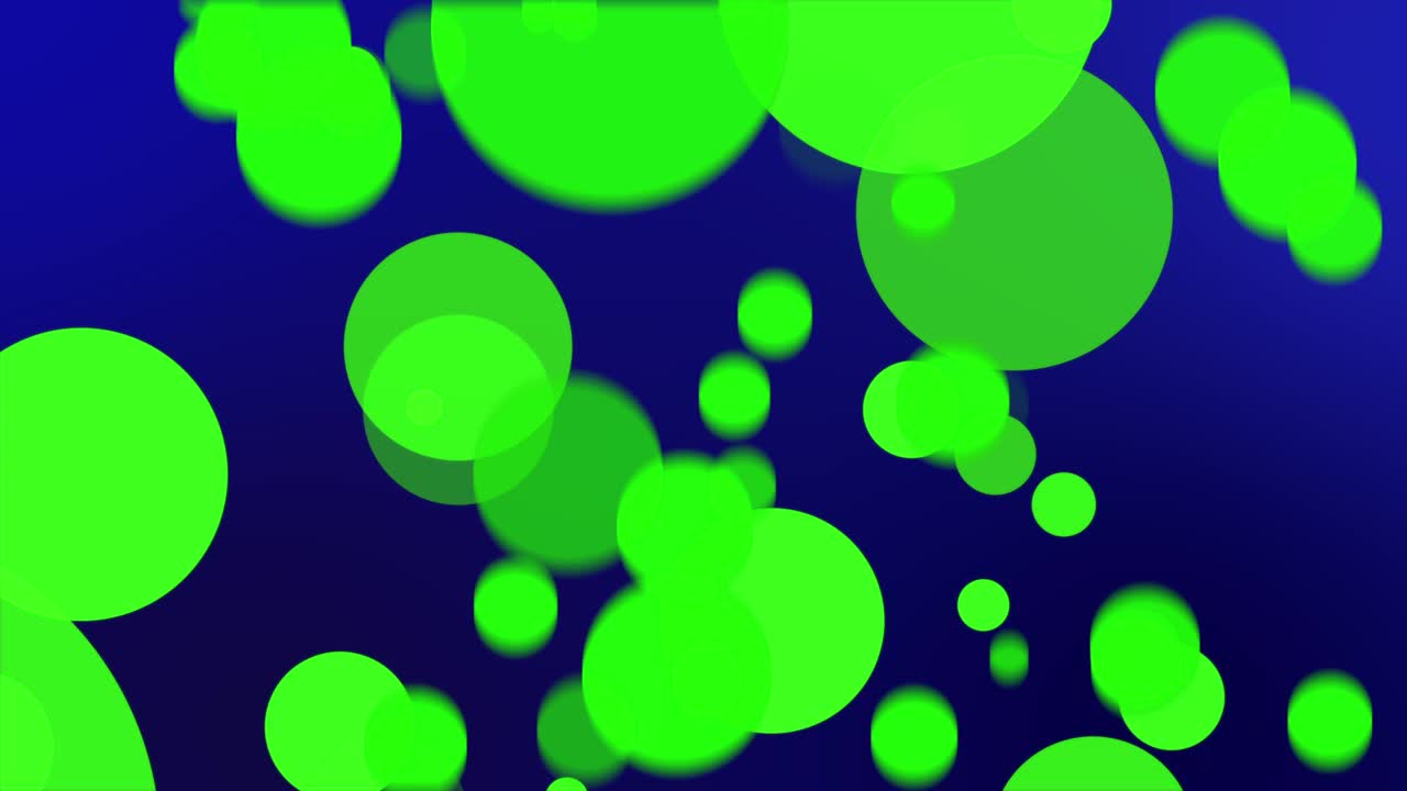 Moving particles abstract background with circles