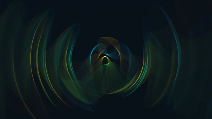 Colorful Circular Music Equalizer Loop Background