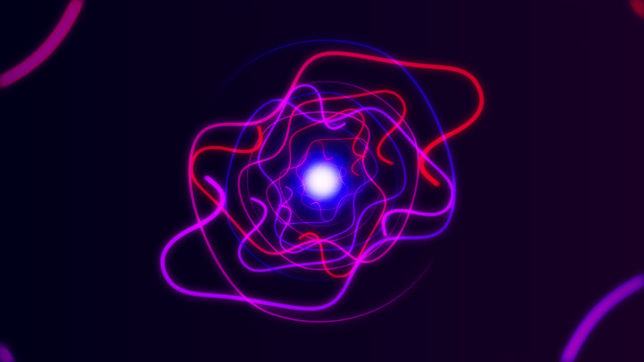 fondo de movimiento de neón bucle sin costuras