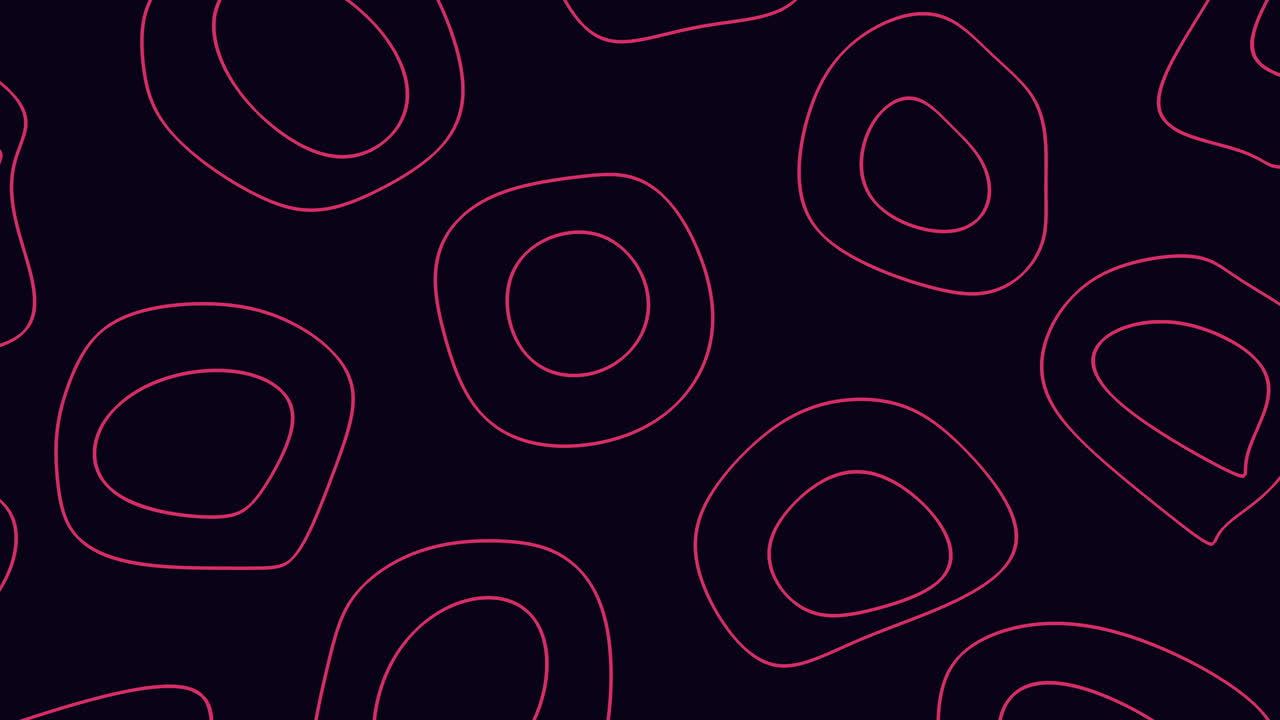 A mesmerizing display of red circles on a black background