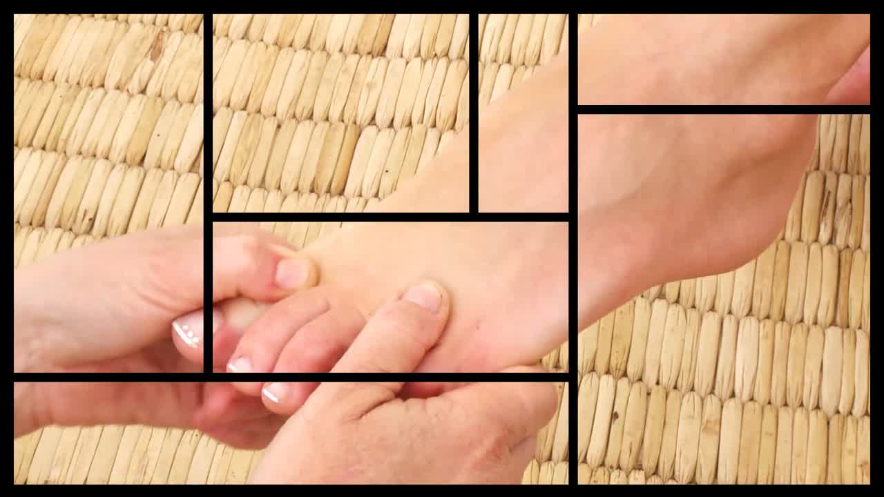 완벽 한 발 마사지 를 보여 주는 애니메이션