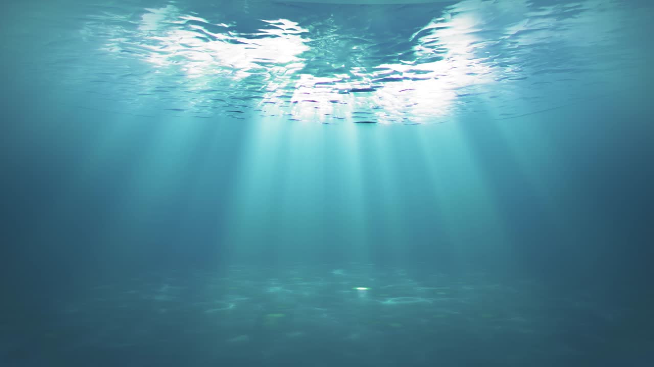 Ocean underwater animation