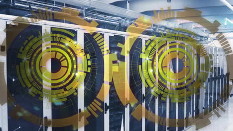 animación de ámbitos con procesamiento de datos a través de servidores informáticos