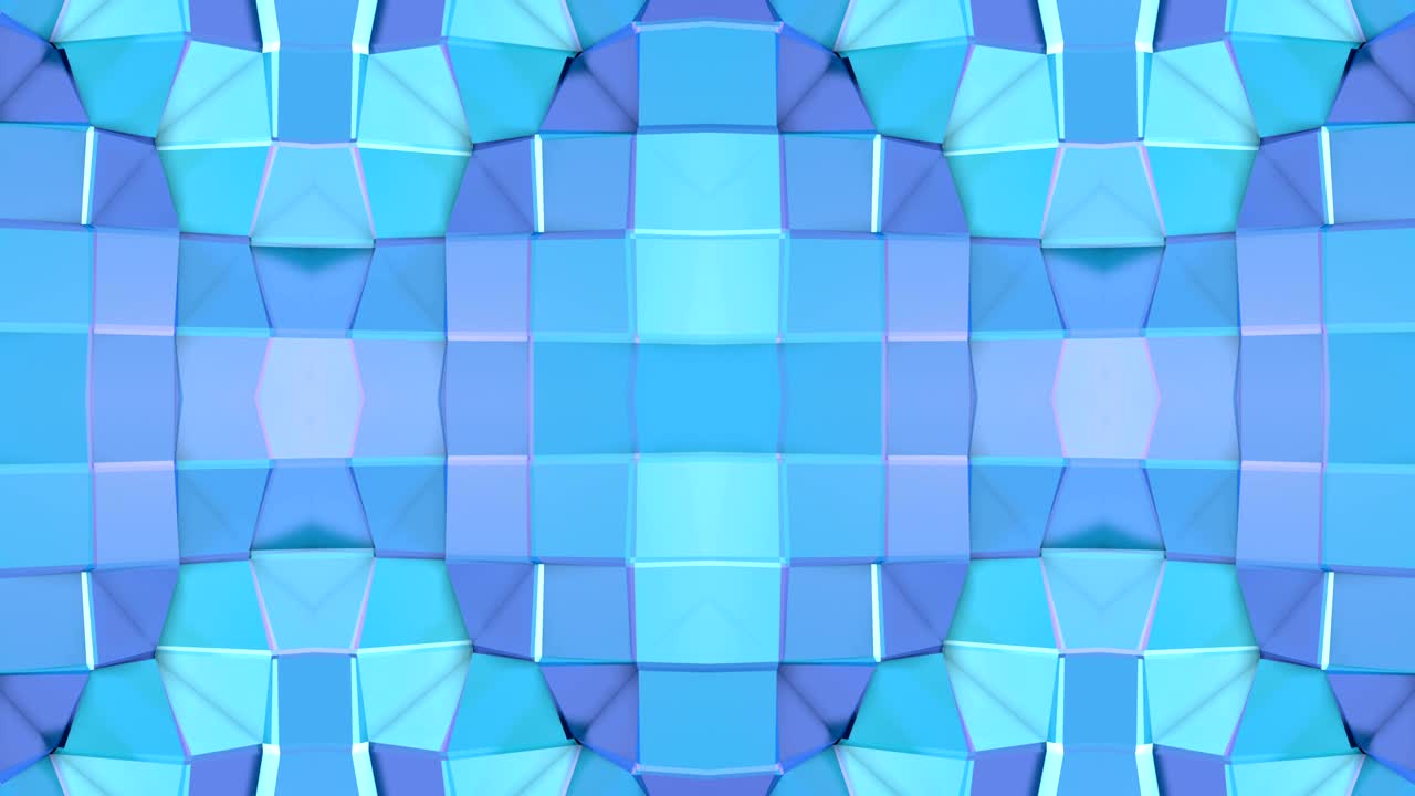 fondo 3d abstracto simple en color gradiente púrpura azul, estilo poli bajo como fondo geométrico moderno o entorno matemático con efecto caleidoscópico. 4k uhd o bucle sin costuras fullhd.1