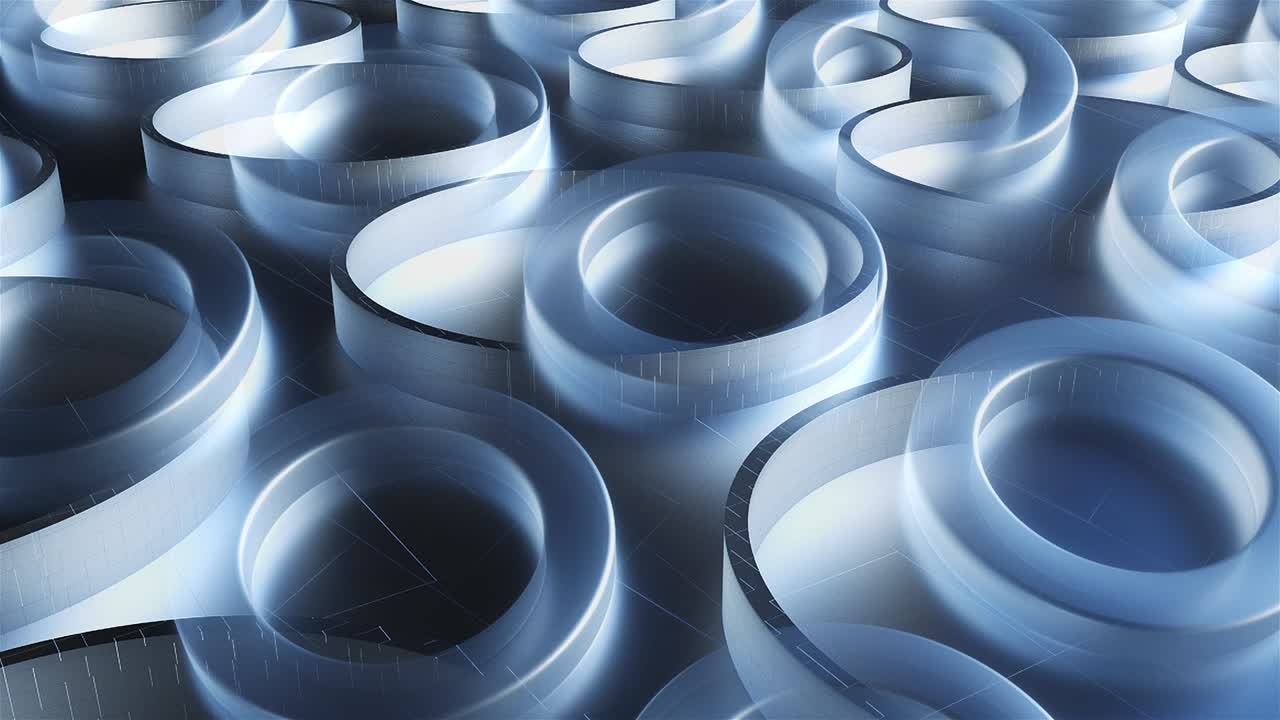 стеклянные кольца с мягким освещением