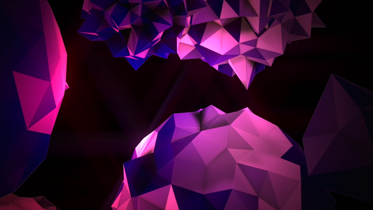 orbe líquido púrpura abstracto de animación en fondo negro cosmos