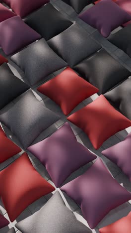 patrón de almohadas cuadradas coloridas