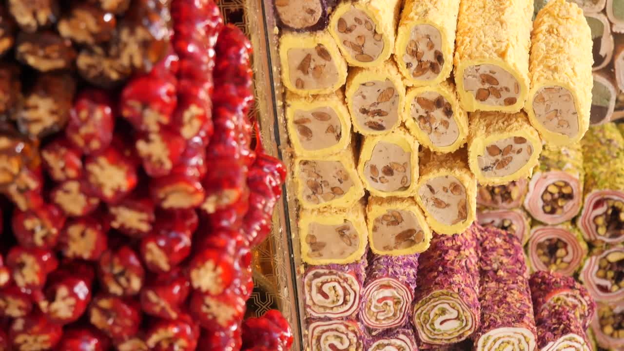 Assortment of Turkish Delight (Lokum) Sweets
