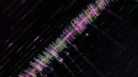 forma de onda de audio abstracta visual