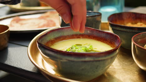outdoor dining experience with indian dishes