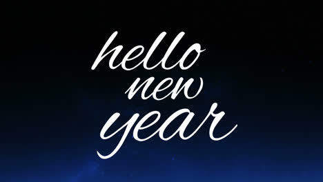 feliz año nuevo animación con fuegos artificiales