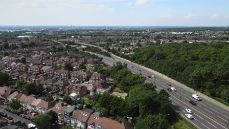 A406-North-Circular-Road-Waltham-Forest-Imágenes-Aéreas-Del-Este-De-Londres