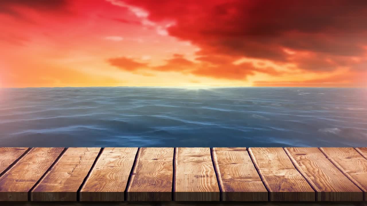 Il tramonto sul mare