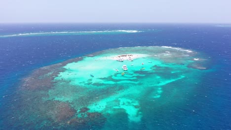 Tiny-Sandbar-Base-At-Cayo-Arena,-Dominican-Republic