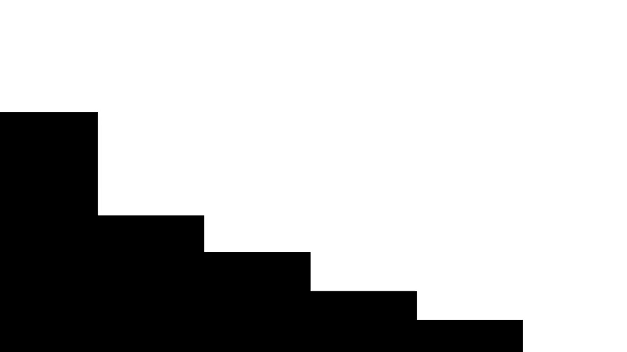Abstract Geometric Staircase Animation Transitioning to White