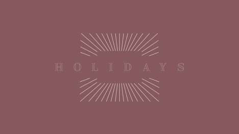 holidays a modern and energetic logo with a minimalist twist