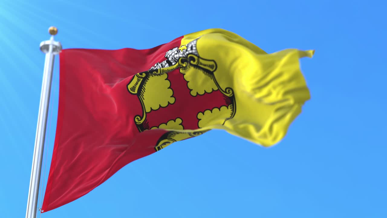 벨기에 리에지 주 에 있는 에우펜 시의 국기.