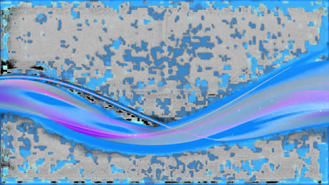 abstract neon wave design animated overlay, transparent 4k video, alpha channel, prores 4444